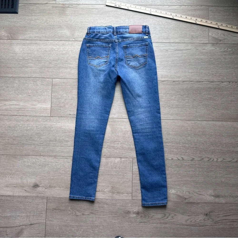 Lucky Brand Girls Zoe Skinny Jeans Size‎ 12 Blue Stretch Denim